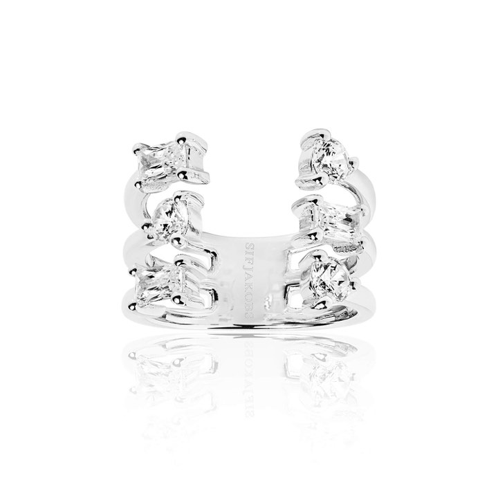 ANTELLA ALTRO GRANDE ring vita Zirkoner (silver) 52