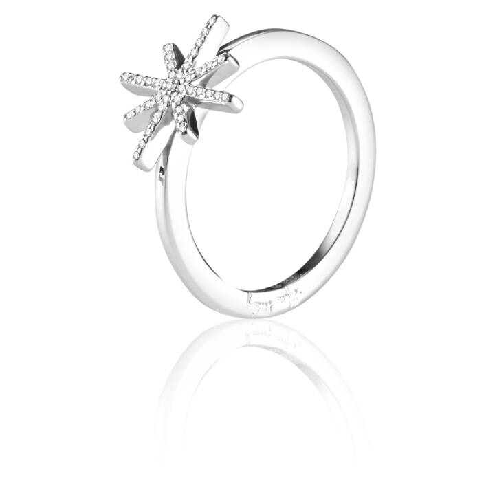 Beam & Stars Ring Silver