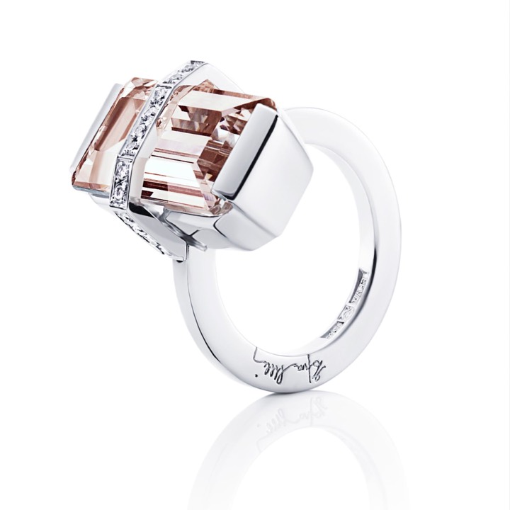 Bend Over - Morganite Ring Guld