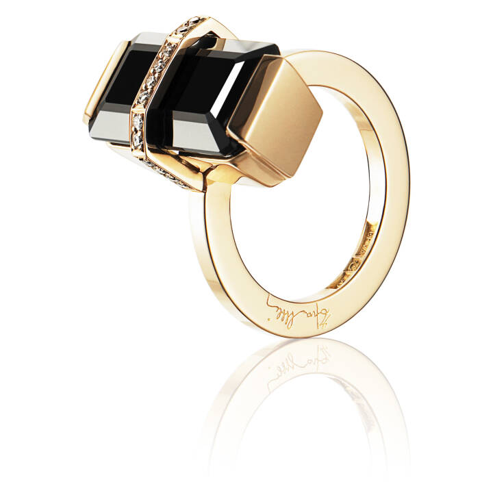 Bend Over - Onyx Ring Guld 15.00 mm