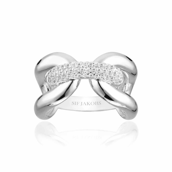 CAPRI TRE ring vita Zirkoner (silver) 50