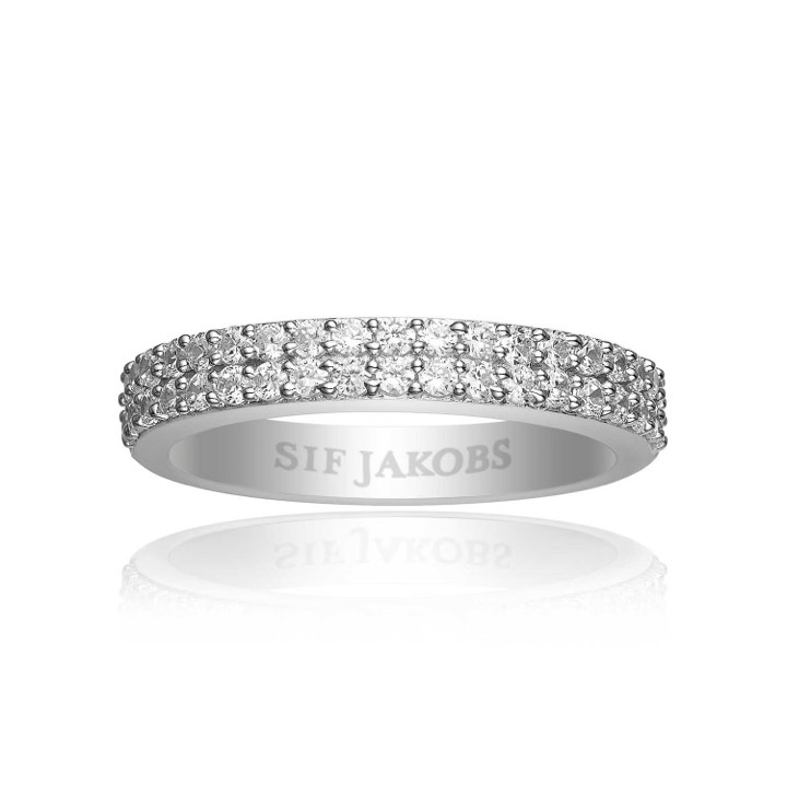 CORTE DUE ring vita Zirkoner (silver) 52