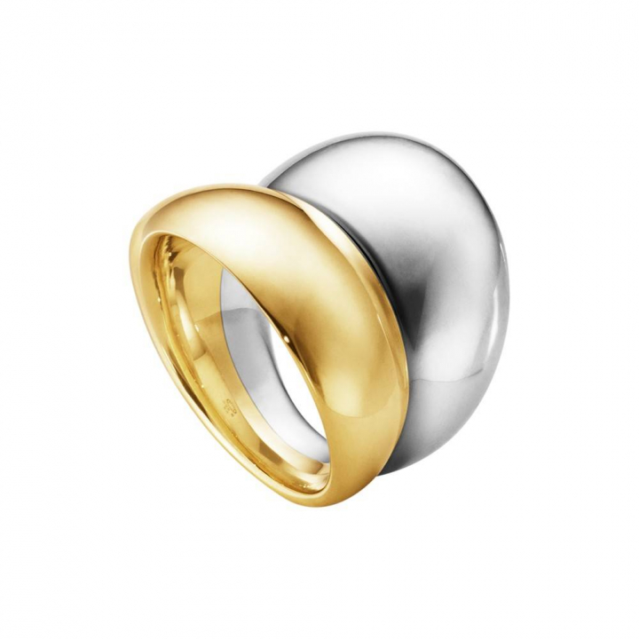 CURVE Ring SILVER Guld