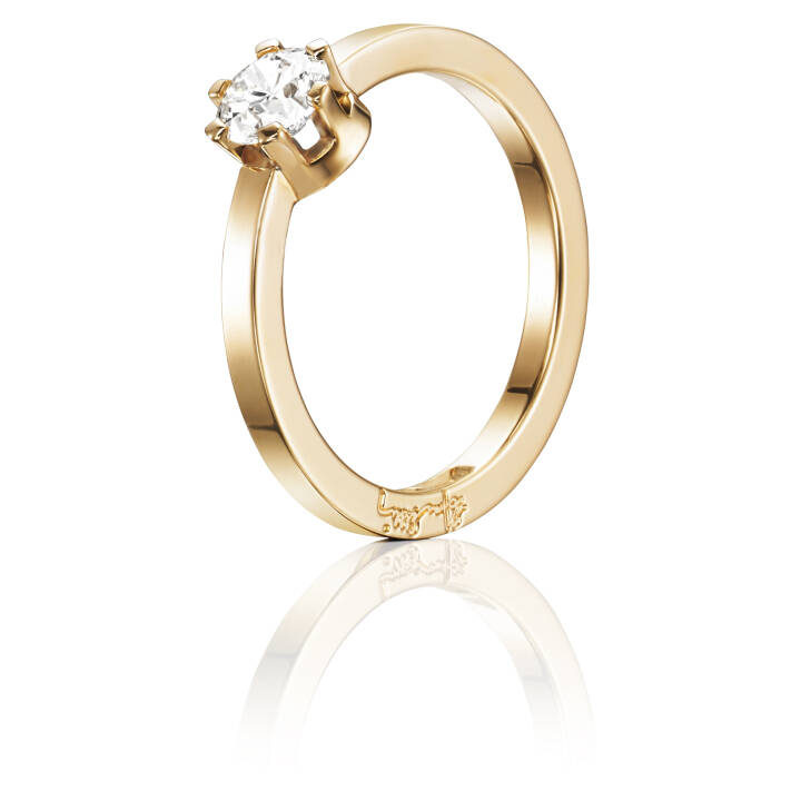 Crown Wedding 050 ct Ring Guld 15.00 mm