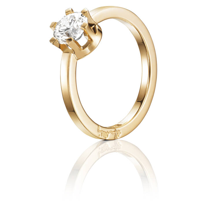 Crown Wedding 1.0 ct diamant Ring Guld