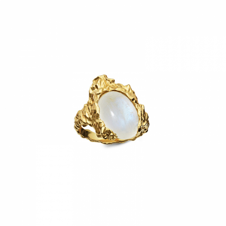 Goddess Ring Moonstone Guld 49