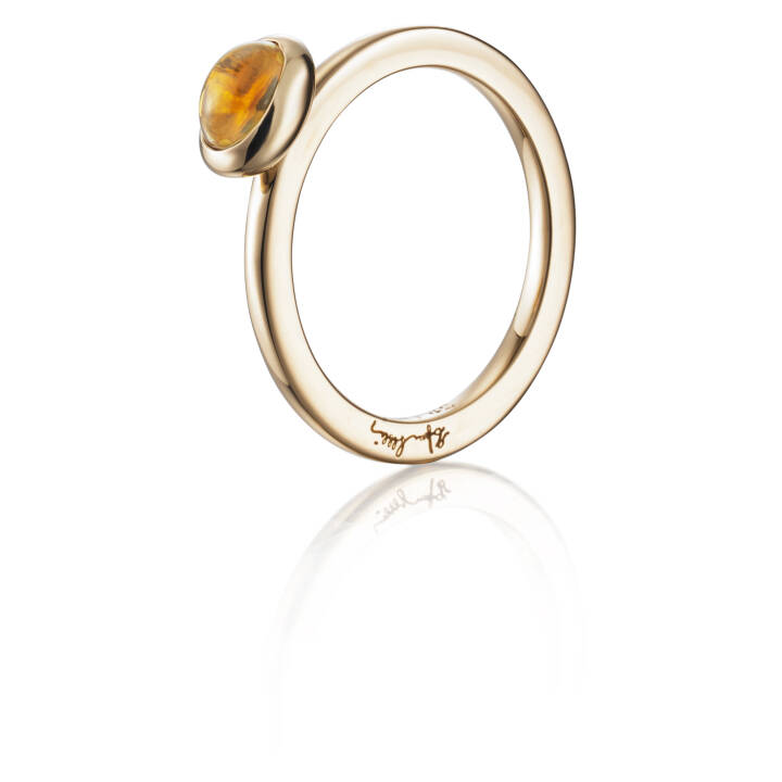 Love Bead - Citrine Ring Guld 15.50 mm