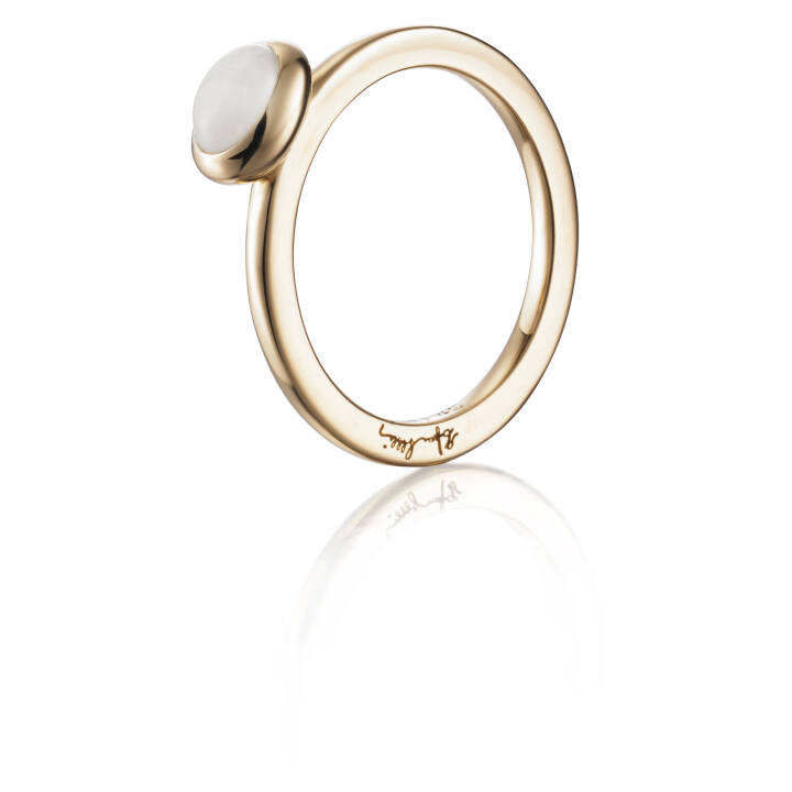 Love Bead - Moonstone Ring Guld 15.00 mm