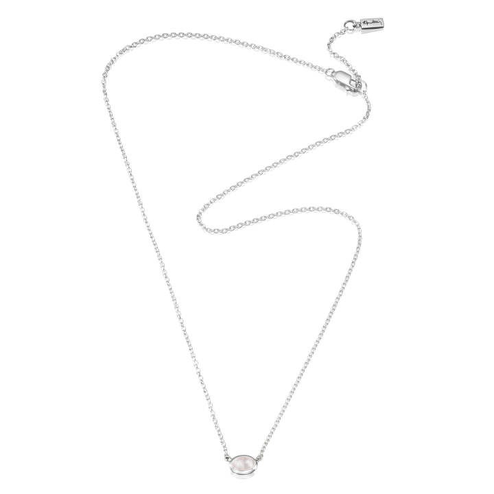 Love Bead Silver - Rose Quartz Halsband Silver