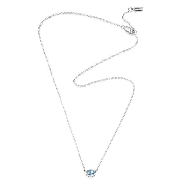 Love Bead Silver - Topaz Halsband Silver