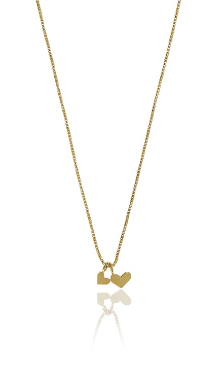 Love pendant halsband Guld 42-47 cm