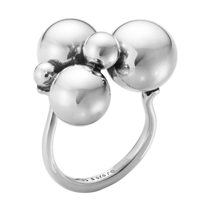 MOONLIGHT GRAPES RING SILVER 48