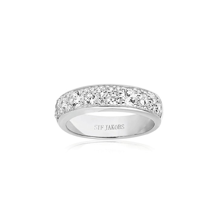 NOVARA UNO ring vita Zirkoner (silver) 56