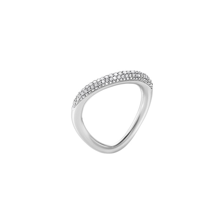 OFFSPRING RING SILVER DIAMOND PAVÉ 0.29 48-49