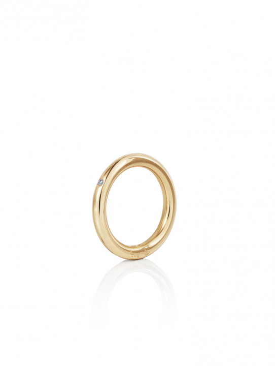 One Love & Stars Thin Ring Guld 15.25