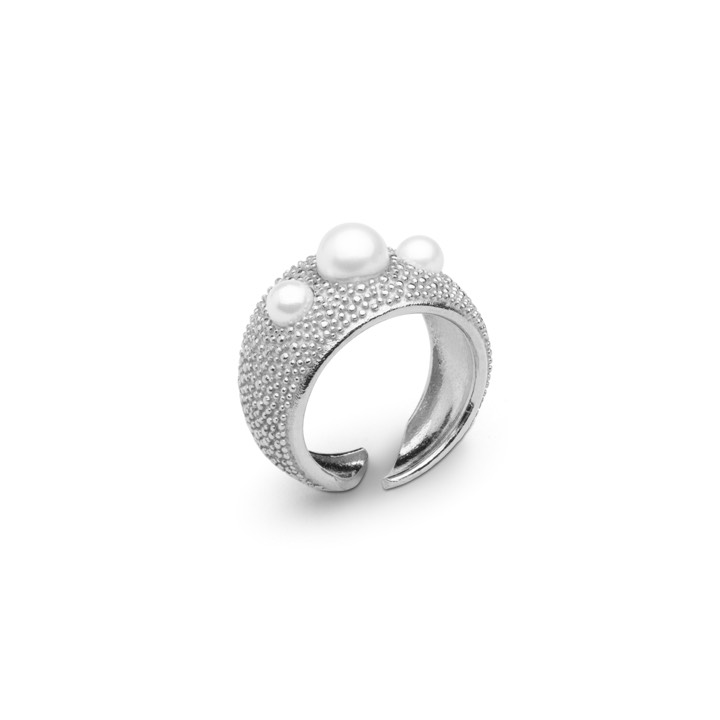 Pearl bubble ring Silver 17,5