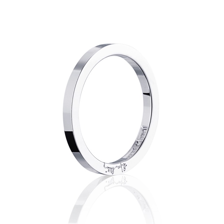 Plain & Signature Thin Ring Silver 15.00 mm