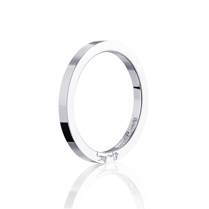 Plain & Signature Thin Ring Silver 18.00 mm