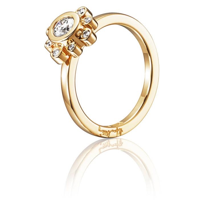 Sweet Hearts Crown 0.30 ct diamant Ring Guld