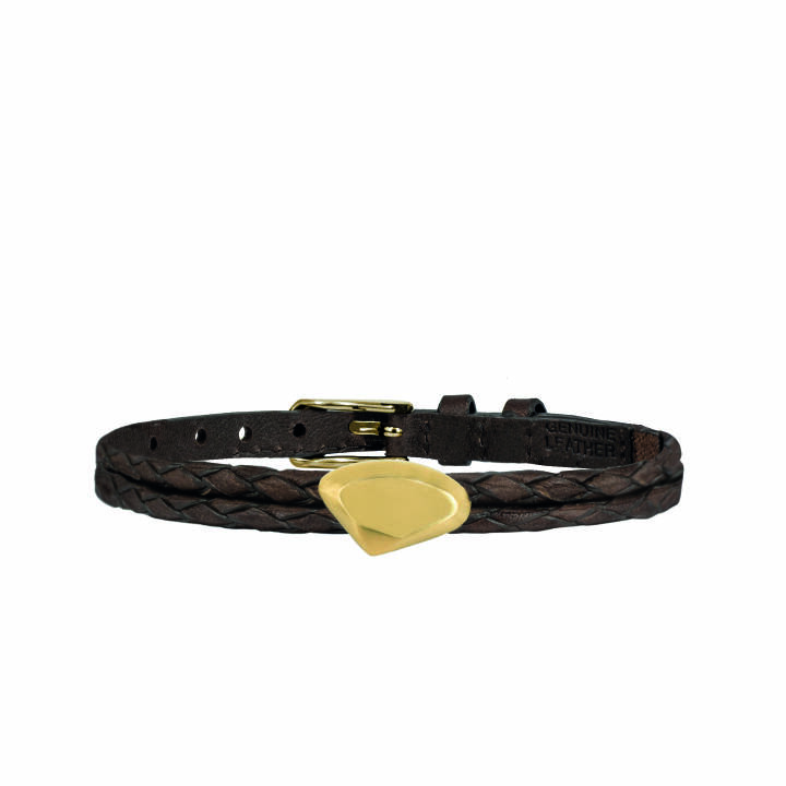 BROOKLYN armband Guld/Brunt