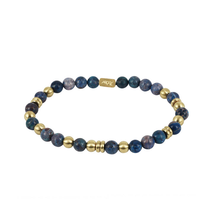 EDDIE armband Navy/Guld