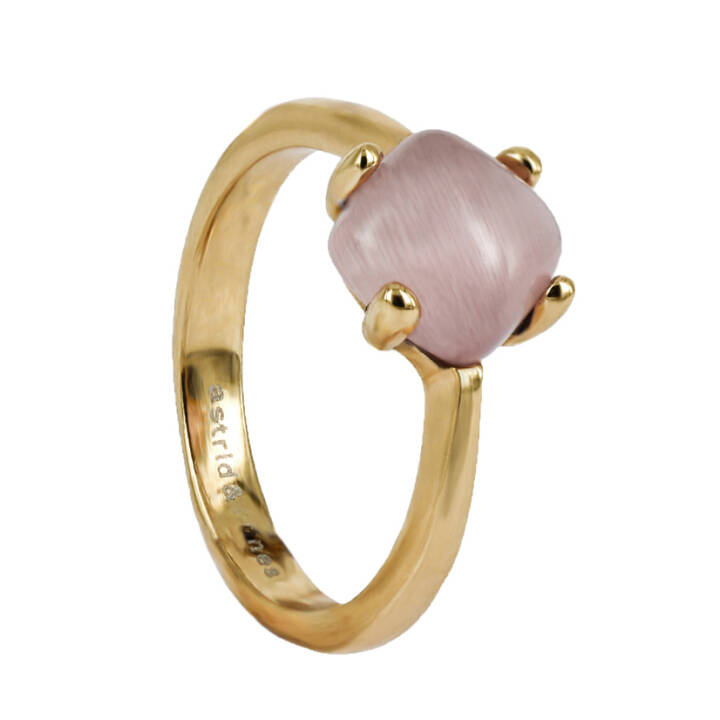 VICTORIA Guld/Rosa ring S