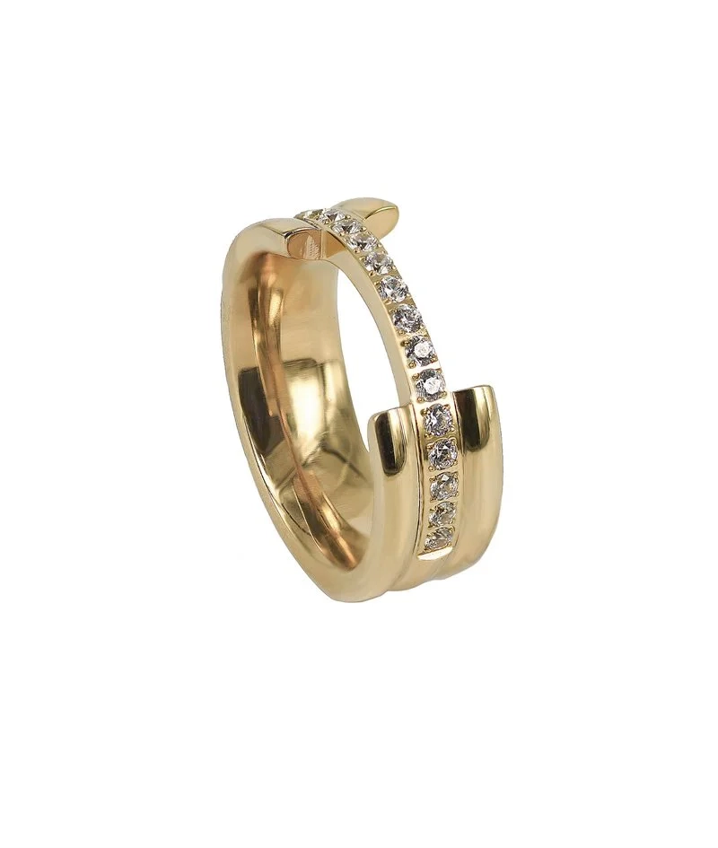 Astrid & Agnes - LUCY Wide Ring Guld