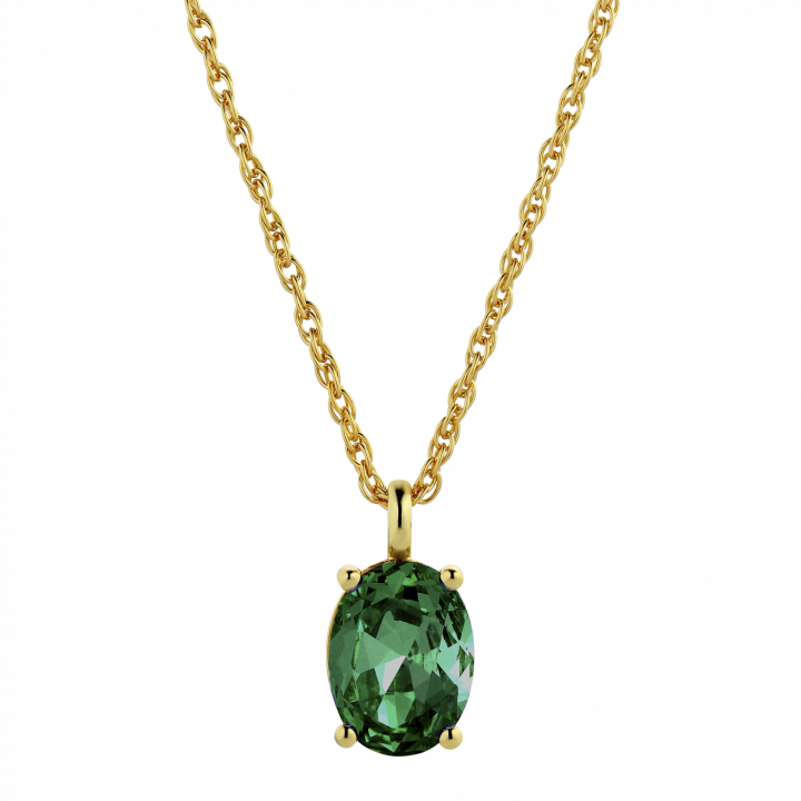 BARGA Guld EMERALD GREEN Halsband