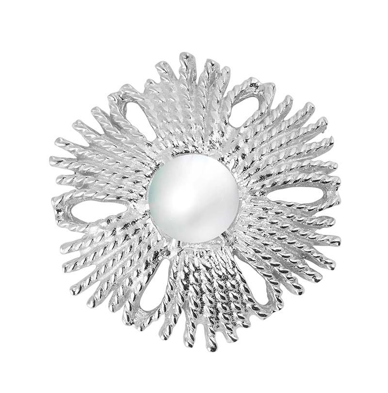 CU Jewellery - Gatsby Big Pearl Ring Silver