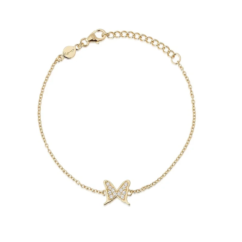 Carolina Gynning - Petite Papillion Sparkling Armband Guld