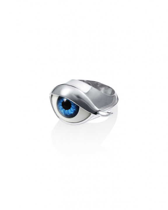 Eye See You Ring Silver 15.50