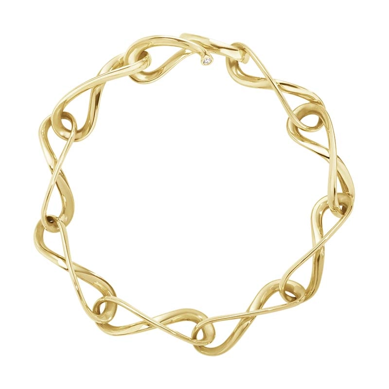 Georg Jensen - Infinity Armband 18K Guld med Diamanter