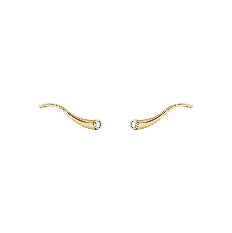 Georg Jensen - Magic Örhängen Cuff Guld med 0.12 ct Diamanter