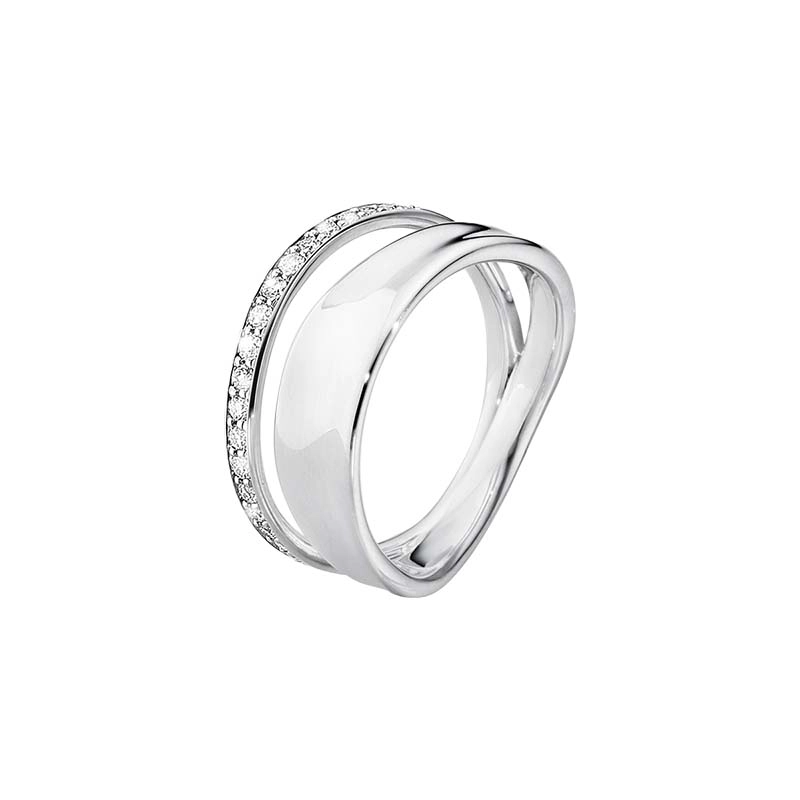 Georg Jensen - Marcia Ring Silver med Briljanter