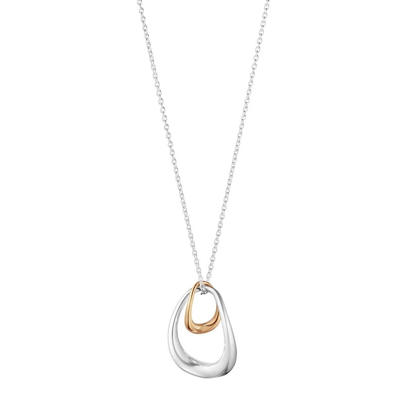 Georg Jensen - Offspring Halsband Silver & Roséguld