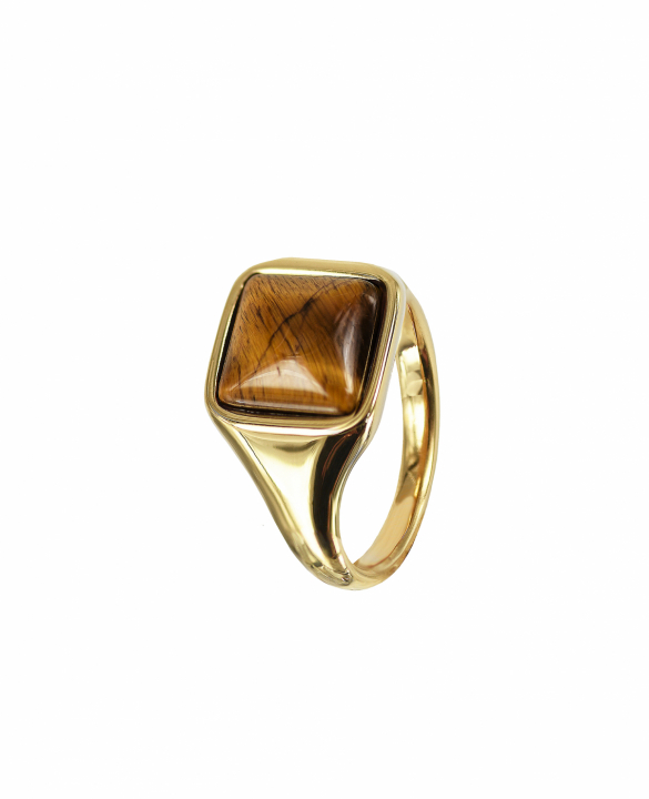 NEO L Ring Guld/Brun