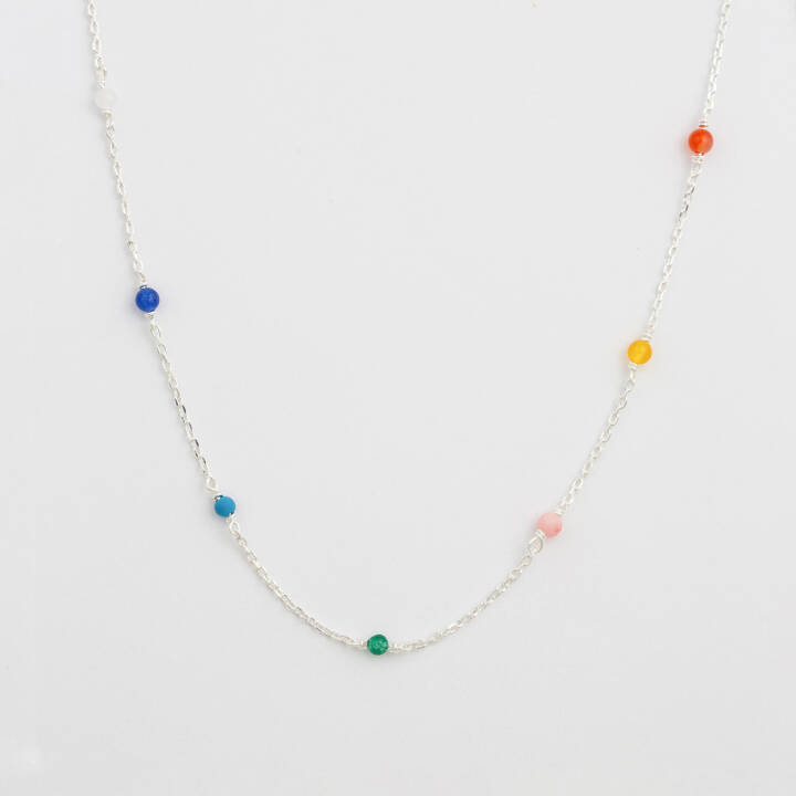 Santa Monica Multicolour Halsband Silver