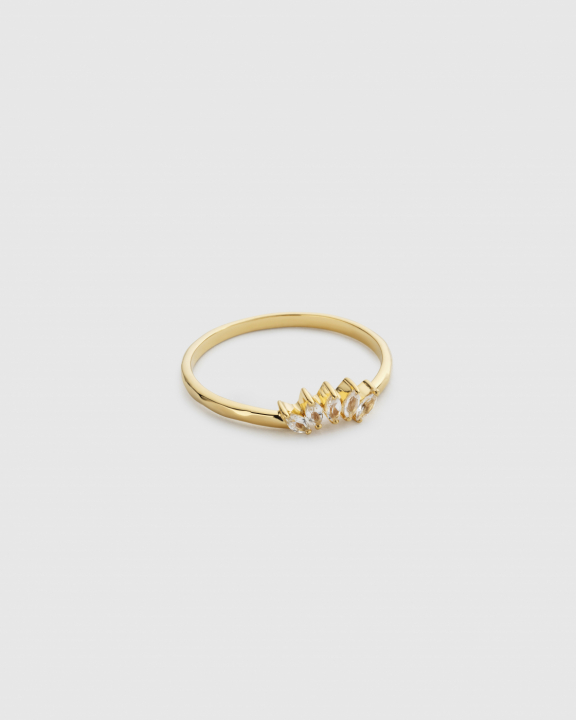 Theodora Ring Guld White 17.50