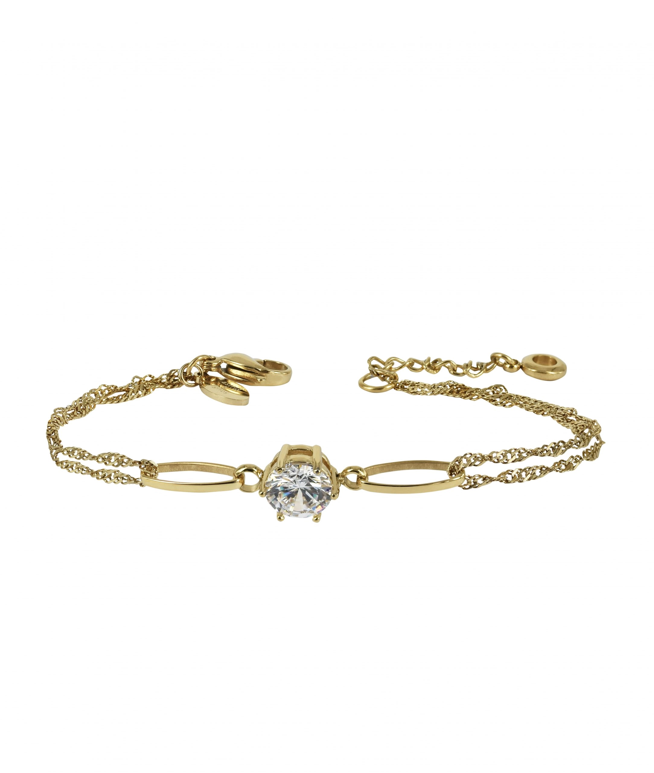 Astrid & Agnes - NOVA Crystal Armband Guld