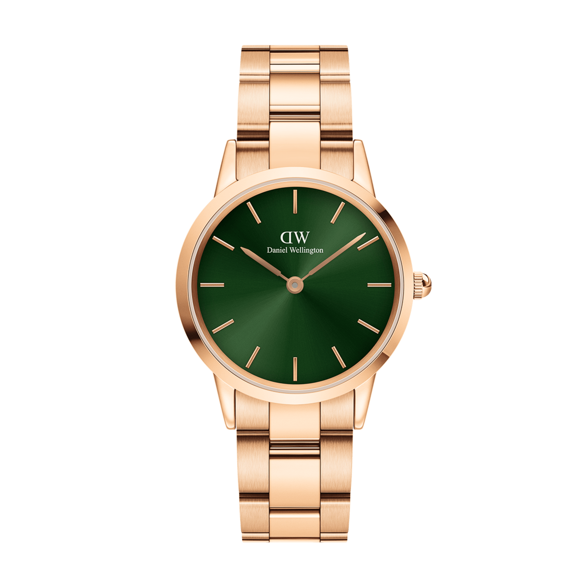 Daniel Wellington DW Klocka Iconic Link Emerald 28mm Rose Gold