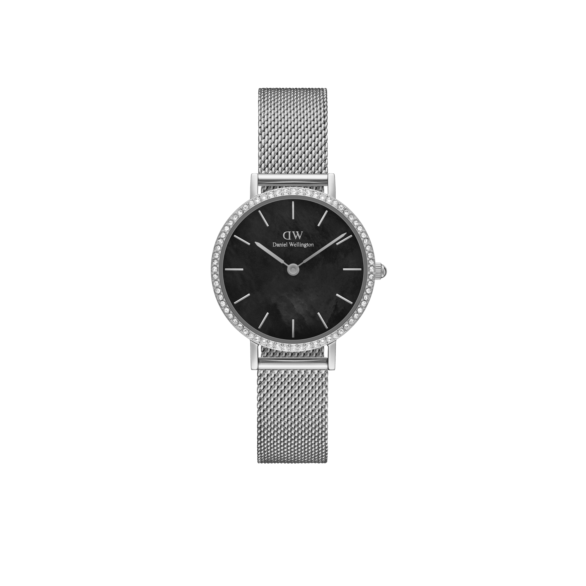 Daniel Wellington DW Klocka Petite Lumine Bezel Sterling Black MOP 28mm Silver