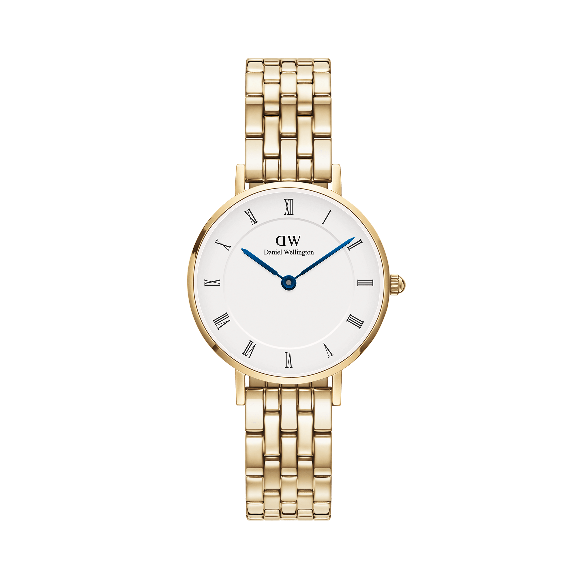 Daniel Wellington DW Klocka Petite Roman Numerals 5-Link Gold 28mm