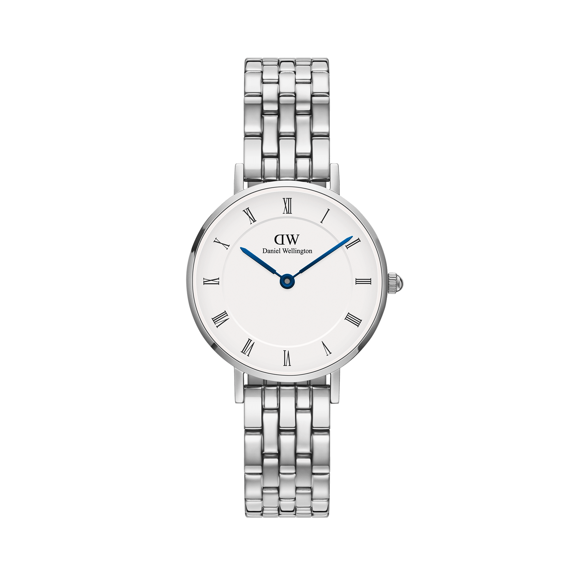 Daniel Wellington DW Klocka Petite Roman Numerals 5-Link Silver 28mm