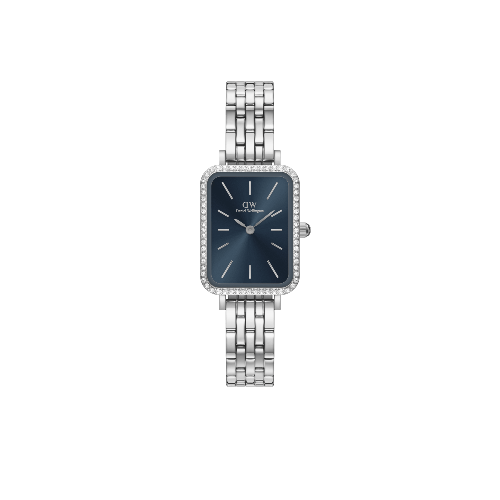 Daniel Wellington DW Klocka Quadro Lumine Bezel 5-Link Arctic S 20x26mm Silver