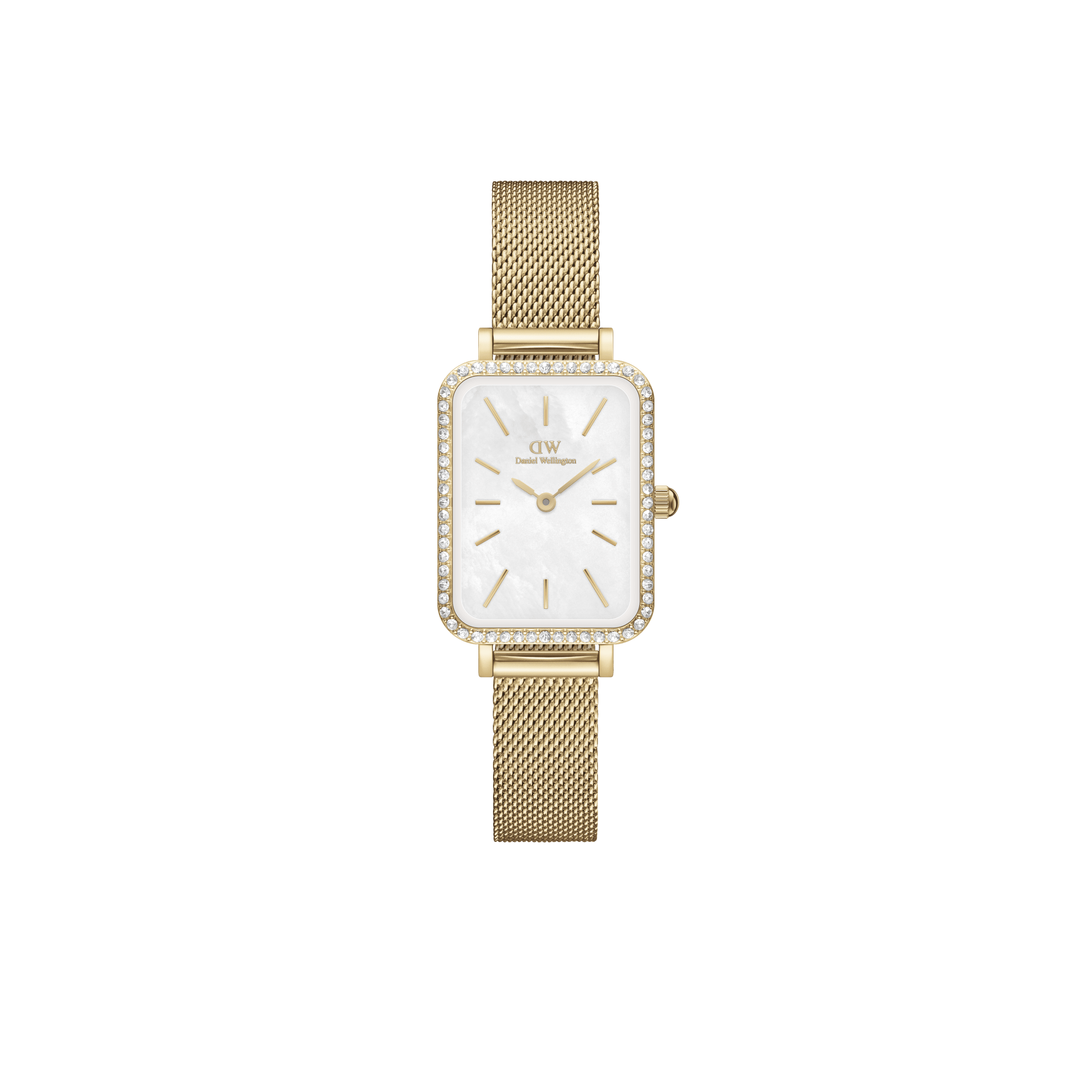 Daniel Wellington DW Klocka Quadro Lumine Bezel Evergold MOP 20x26mm Gold