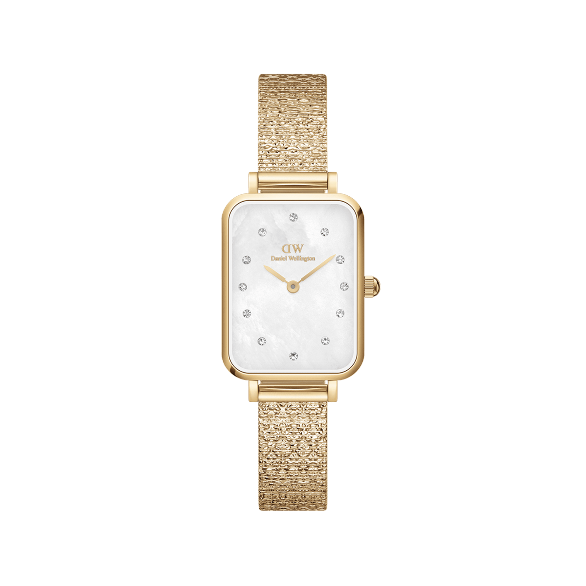 Daniel Wellington DW Klocka Quadro Lumine Pressed Piano 20x26mm Gold