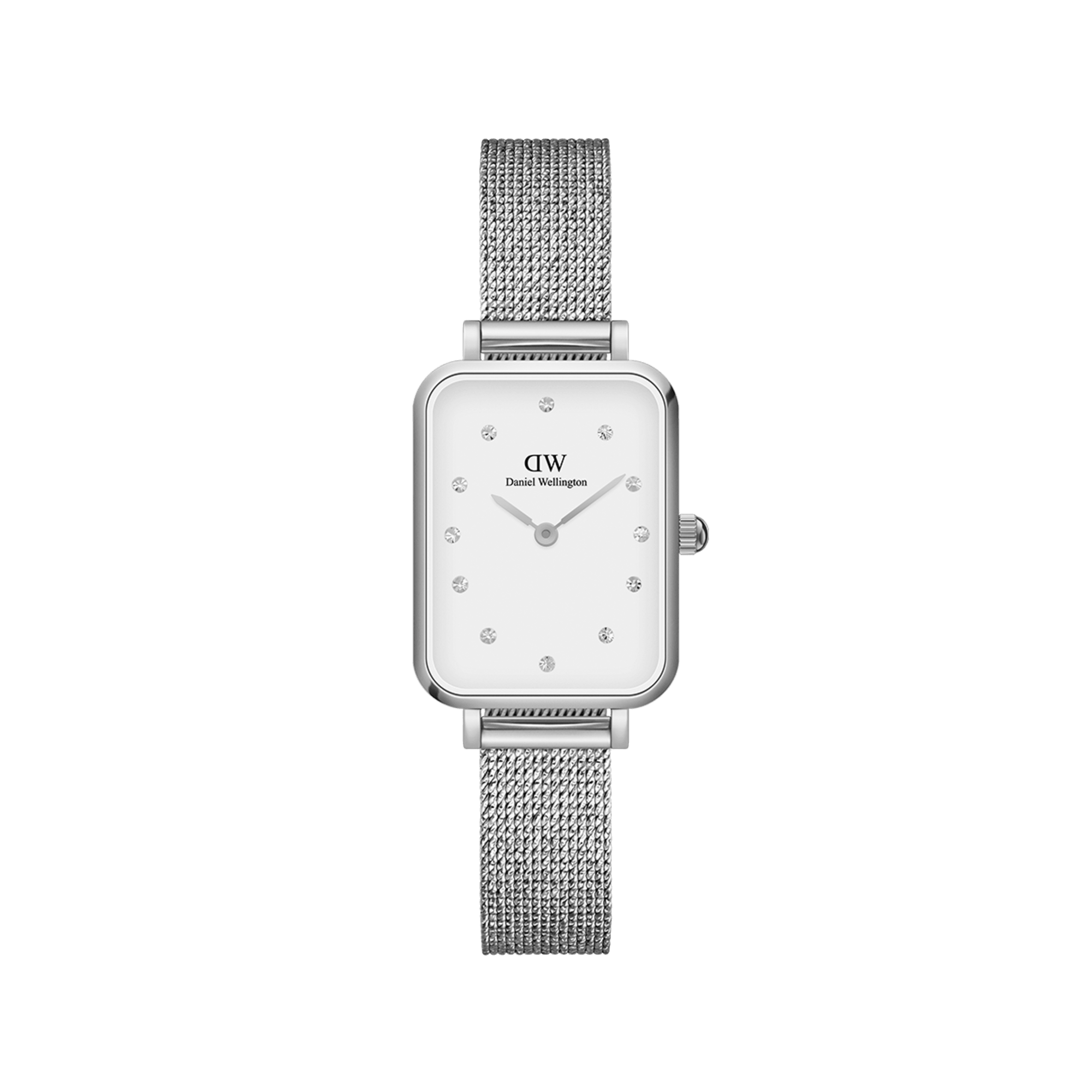 Daniel Wellington DW Klocka Quadro Lumine Pressed Sterling 20x26mm Silver