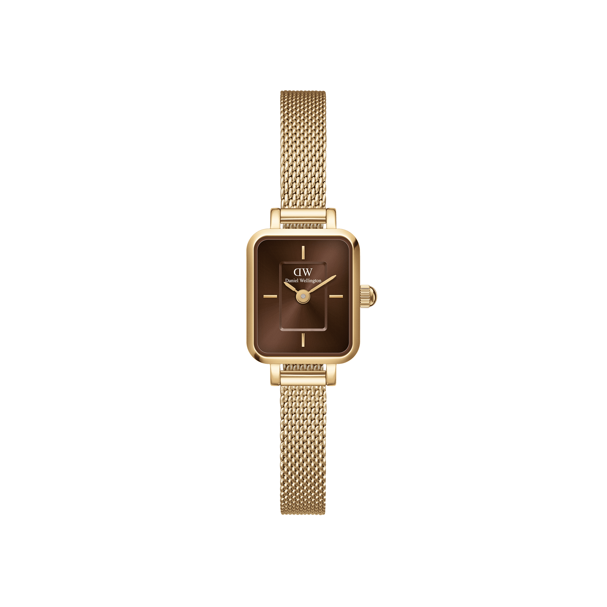 Daniel Wellington DW Klocka Quadro Mini Evergold Gold Amber 15.4x18.2mm