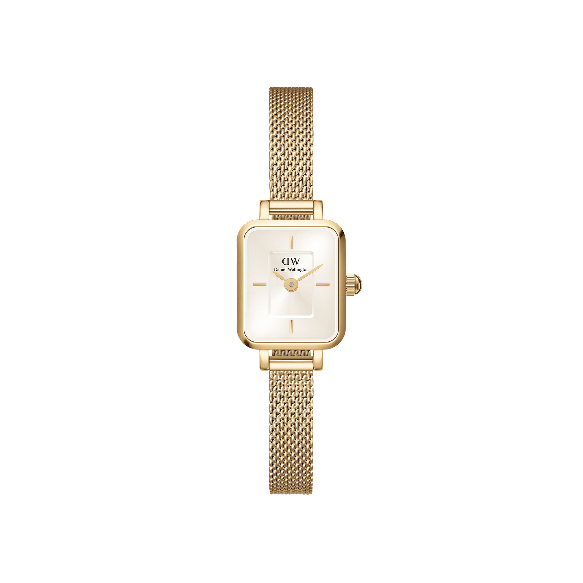 Daniel Wellington DW Klocka Quadro Mini Evergold Gold Champagne 15.4x18.2mm