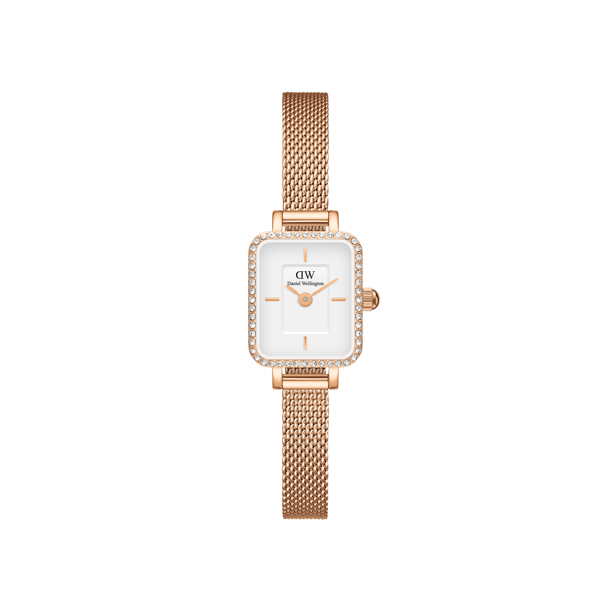 Daniel Wellington DW Klocka Quadro Mini Lumine Bezel Rose Gold 15.4x18.2mm